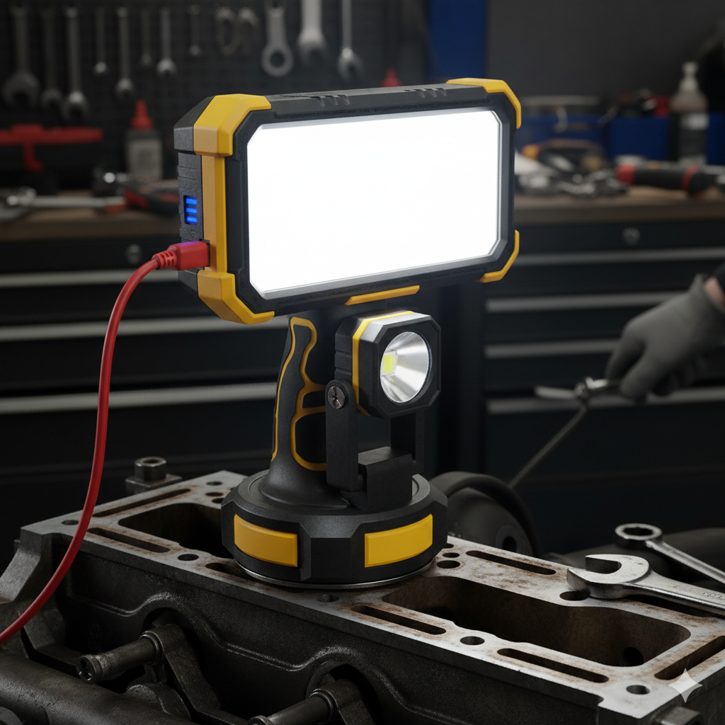 Rechargeable LED Work Light – Magnetic Base