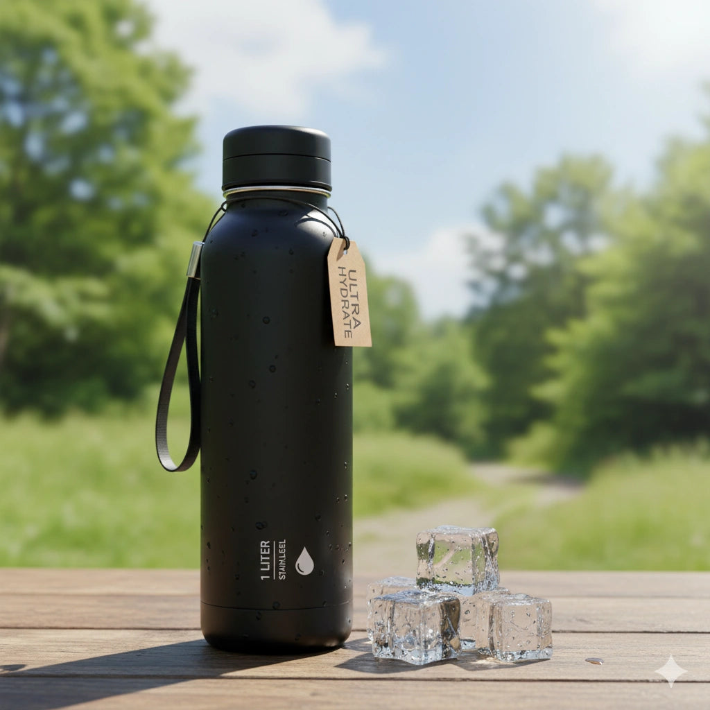 Stainless Steel Water Bottle – 1 Liter